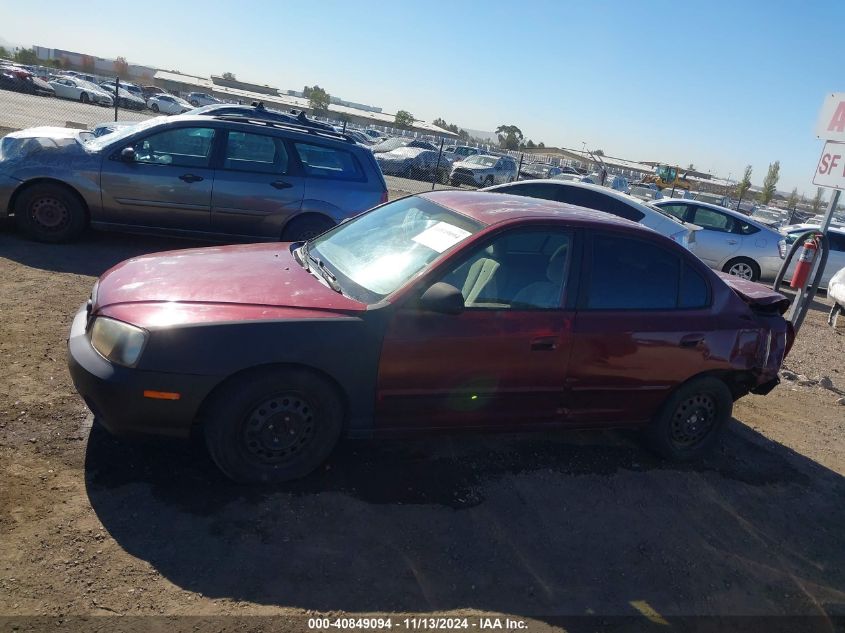 2001 Hyundai Elantra Gls VIN: KMHDN45D81U056800 Lot: 40849094