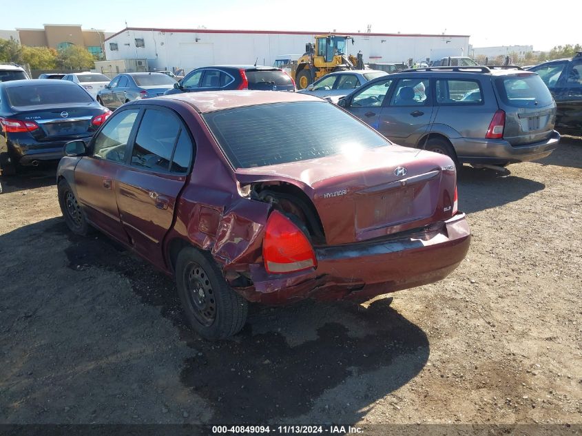 2001 Hyundai Elantra Gls VIN: KMHDN45D81U056800 Lot: 40849094