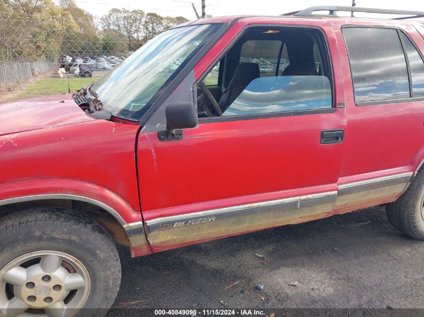 1996 Chevrolet Blazer VIN: 1GNDT13W3T2190200 Lot: 40849098