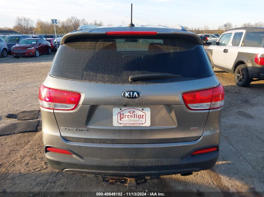 2016 Kia Sorento 2.4L Lx VIN: 5XYPGDA36GG110307 Lot: 40849102