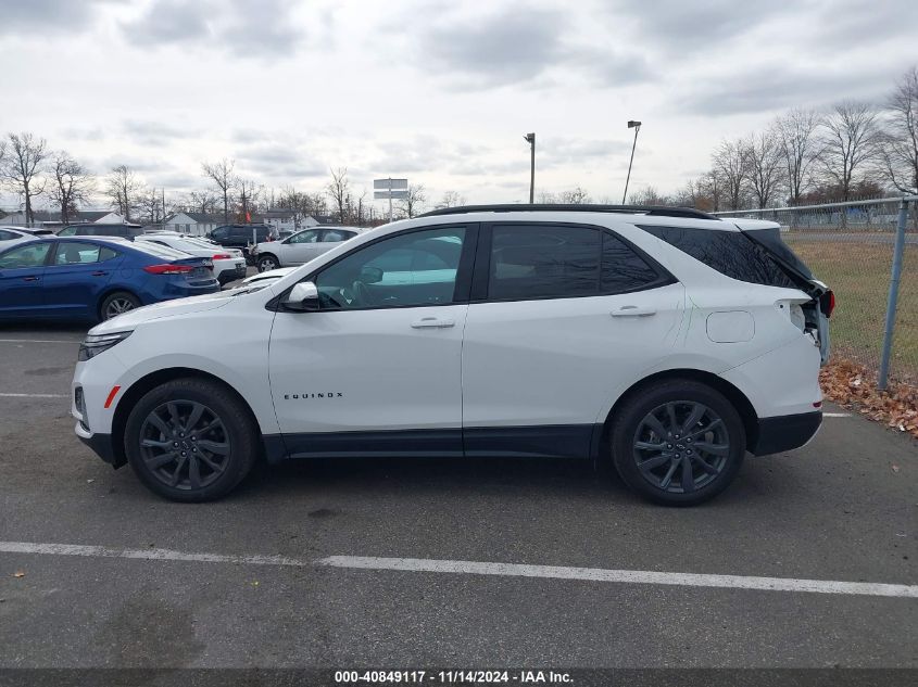 2022 Chevrolet Equinox Awd Rs VIN: 3GNAXWEV8NS189561 Lot: 40849117