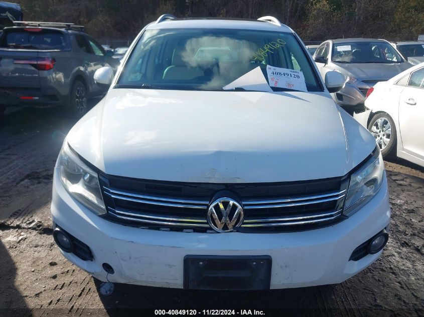 2015 Volkswagen Tiguan Se VIN: WVGBV7AX8FW115882 Lot: 40849120