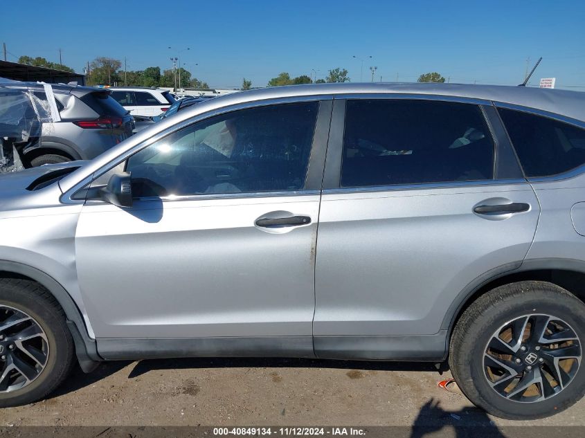 2016 Honda Cr-V Se VIN: 2HKRM3H4XGH553269 Lot: 40849134