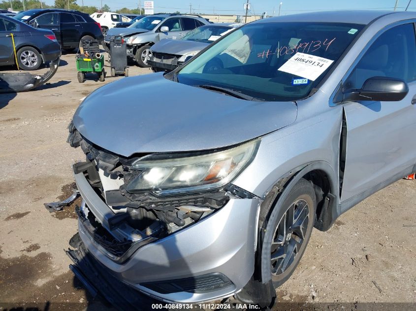 2016 Honda Cr-V Se VIN: 2HKRM3H4XGH553269 Lot: 40849134