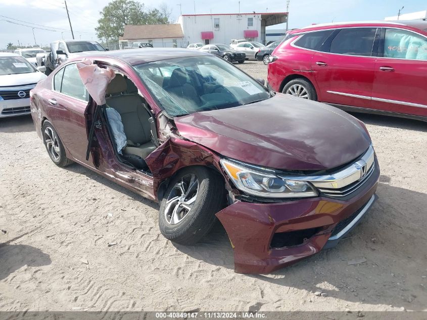 2016 Honda Accord Lx VIN: 1HGCR2F36GA050715 Lot: 40849147