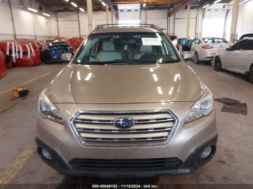 2016 Subaru Outback 2.5I Premium VIN: 4S4BSBFC6G3203530 Lot: 40849182