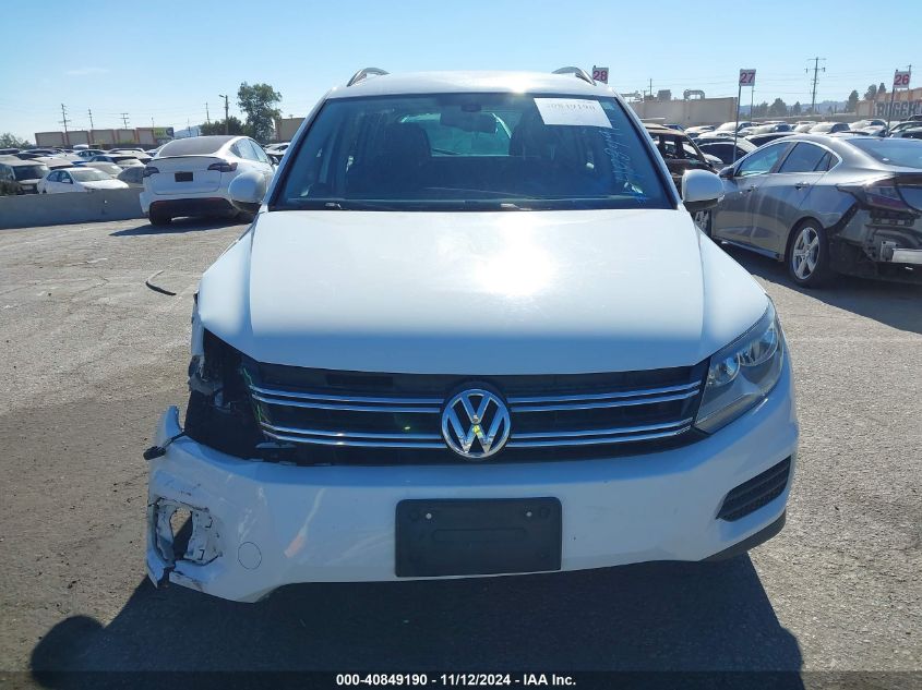 2016 Volkswagen Tiguan S VIN: WVGAV7AX7GW523545 Lot: 40849190