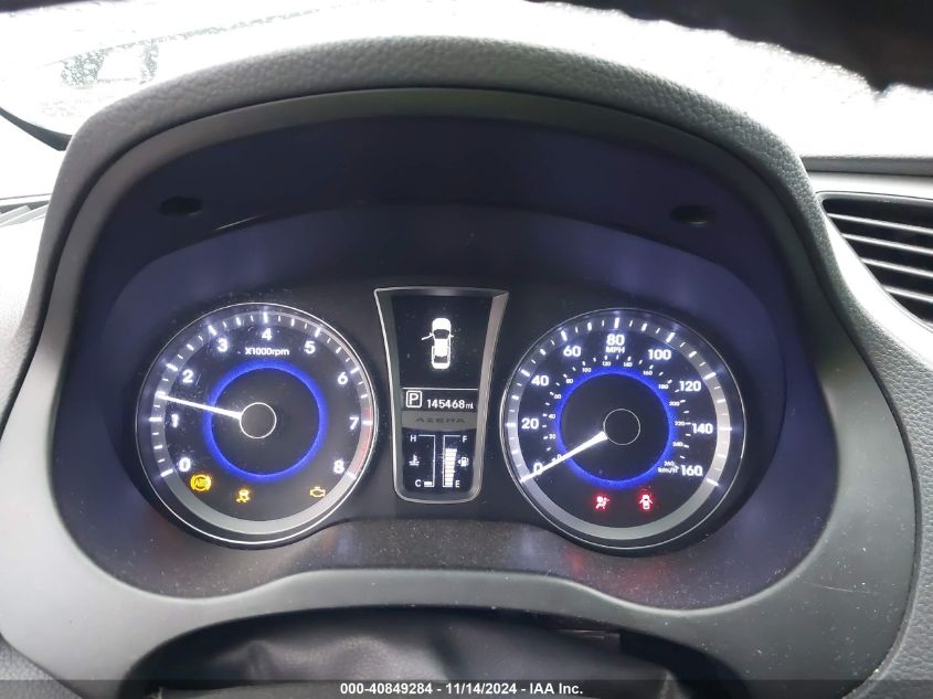 2013 HYUNDAI AZERA KMHFH4JG0DA320176