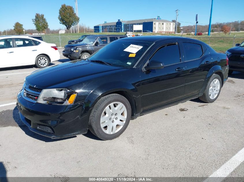 VIN 1C3CDZAB4EN196240 2014 Dodge Avenger, SE no.2