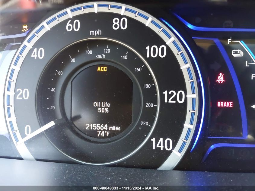 2015 HONDA ACCORD HYBRID VIN: 1HGCR6F79FA011934