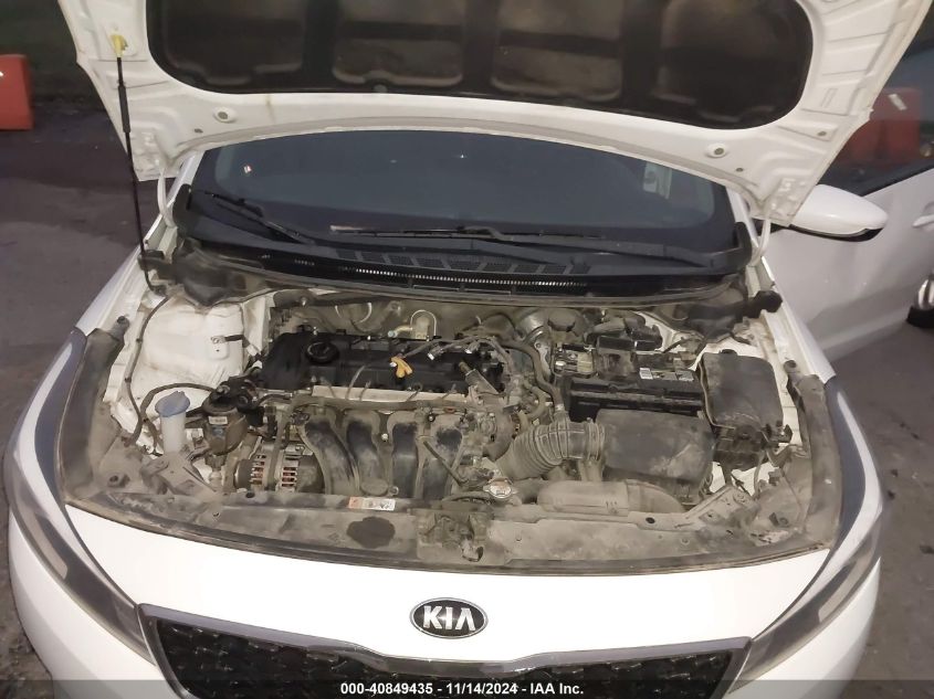 2017 KIA FORTE VIN: 3KPFK4A75HE056476