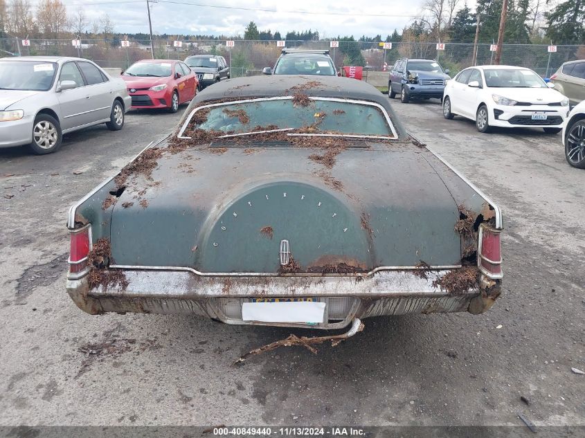 1969 Lincoln Continental VIN: 9Y89A841709 Lot: 40849440