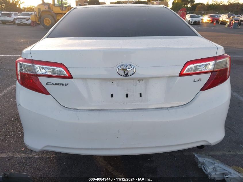 2012 Toyota Camry Le VIN: 4T1BF1FK7CU536118 Lot: 40849448