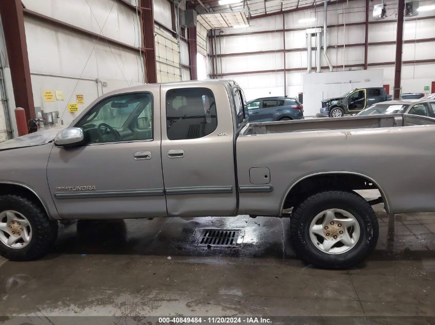 2000 Toyota Tundra Sr5 V8 VIN: 5TBBT4418YS004566 Lot: 40849484