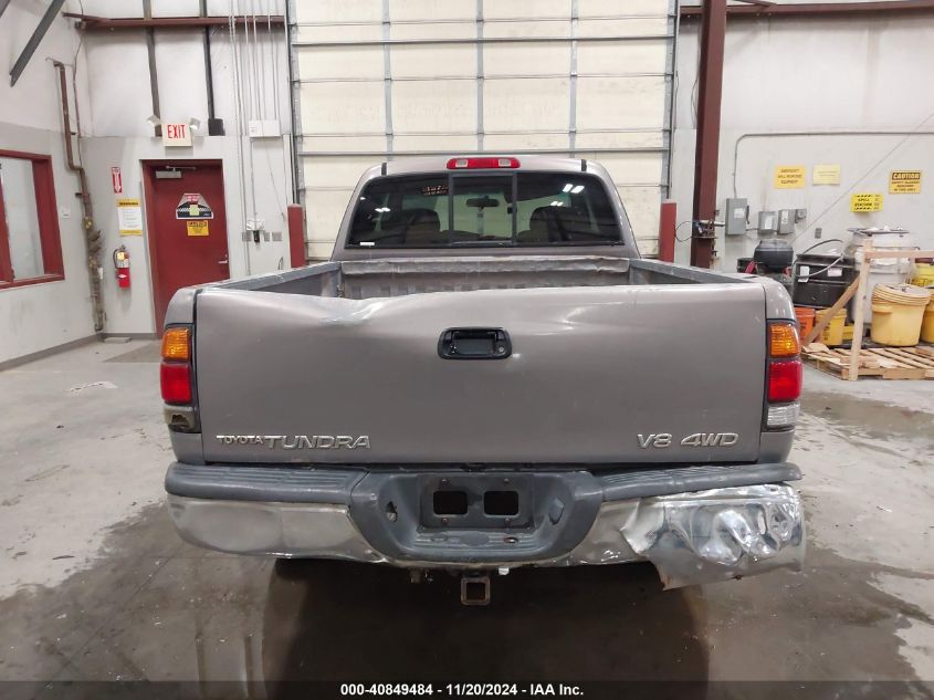 2000 Toyota Tundra Sr5 V8 VIN: 5TBBT4418YS004566 Lot: 40849484