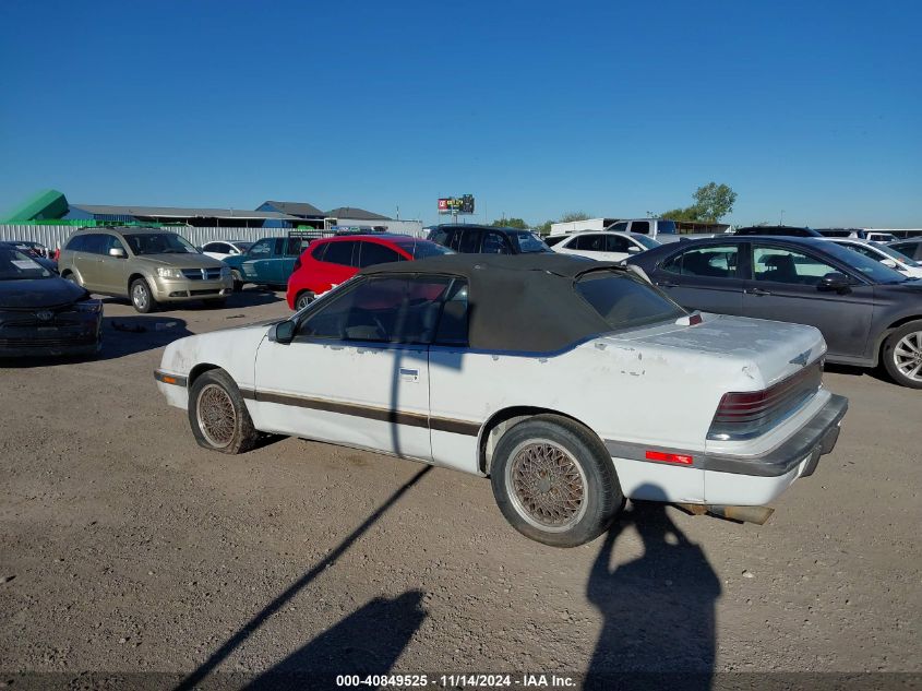 1989 Chrysler Lebaron VIN: 1C3XJ45A1KG217320 Lot: 40849525