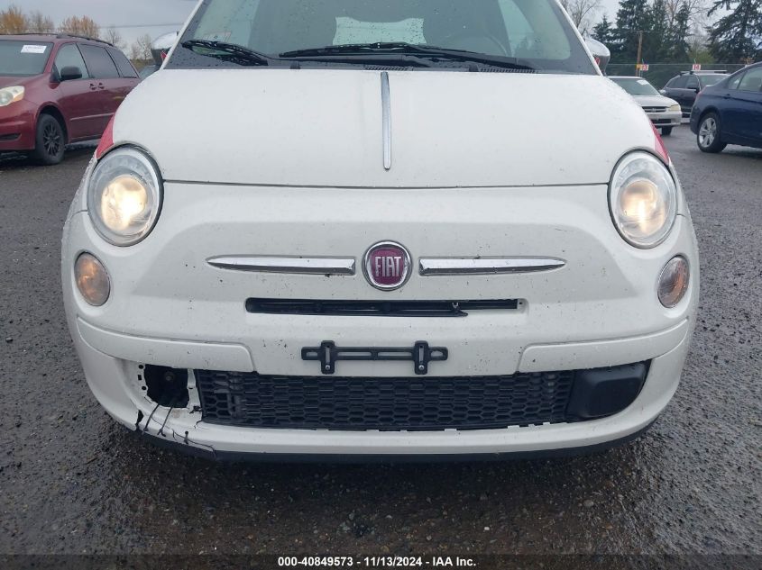 2012 Fiat 500 Pop VIN: 3C3CFFAR6CT303503 Lot: 40849573