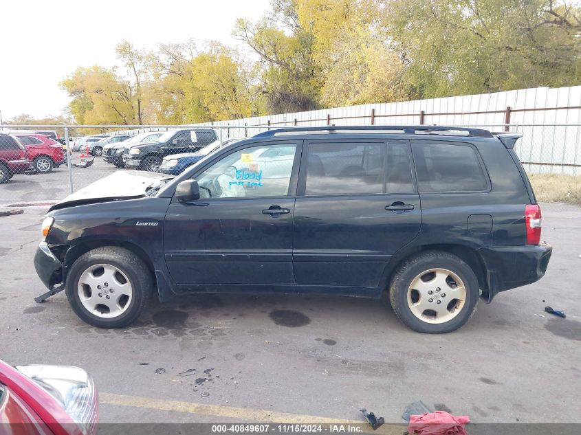 2004 Toyota Highlander Limited V6 VIN: JTEEP21A440059199 Lot: 40849607