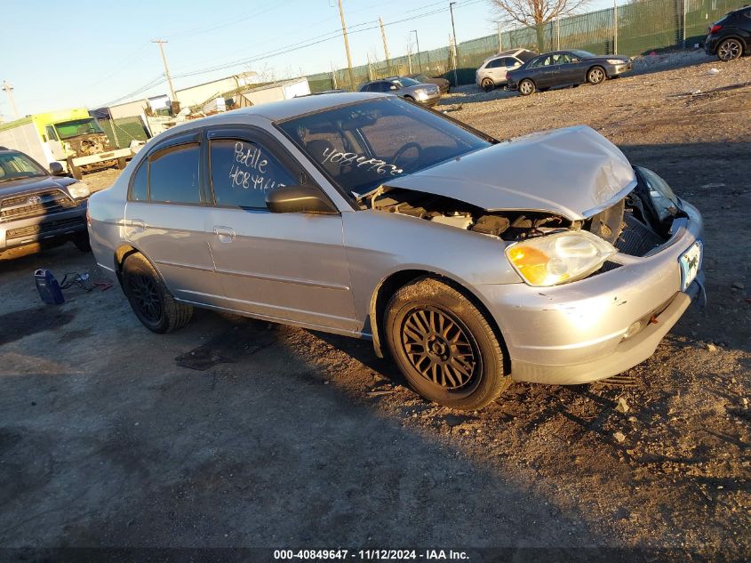 2002 Honda Civic Lx VIN: 2HGES15592H567253 Lot: 40849647