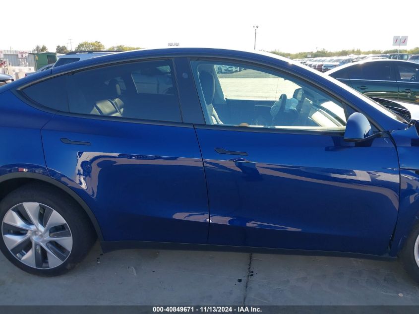 2024 Tesla Model Y Long Range Dual Motor All-Wheel Drive VIN: 7SAYGDEE4RA278182 Lot: 40849671