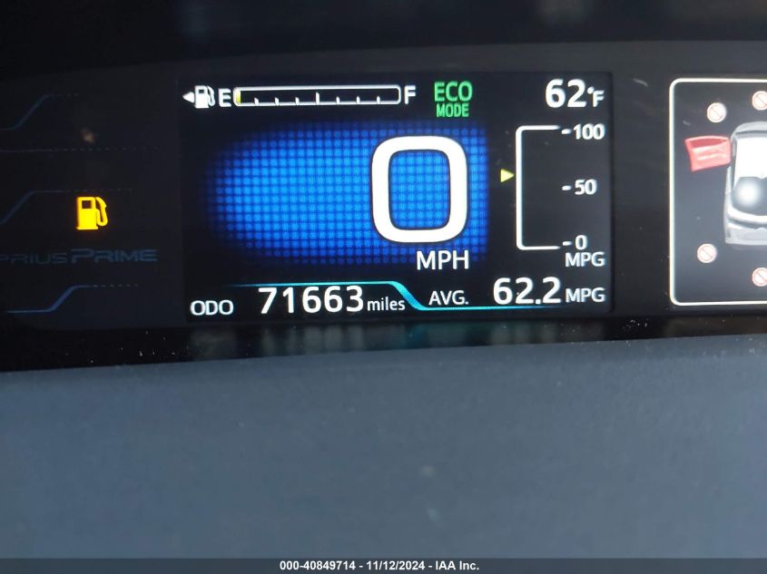 2019 TOYOTA PRIUS PRIME ADVANCED - JTDKARFP3K3116714