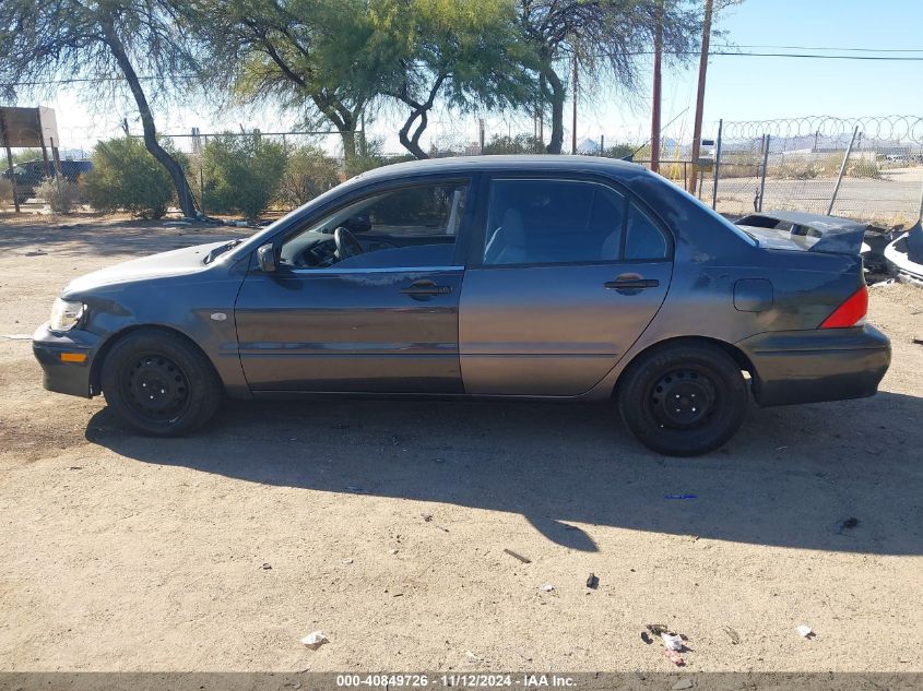 2002 Mitsubishi Lancer Es VIN: JA3AJ26E92U056187 Lot: 40849726