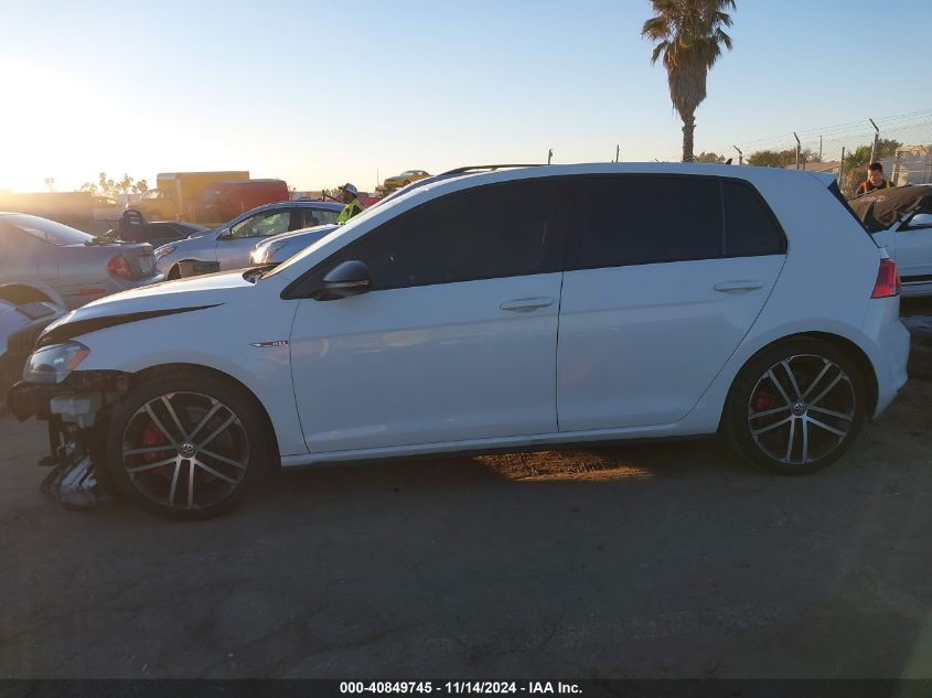 2017 VOLKSWAGEN GOLF GTI AUTOBAHN 4-DOOR/S 4-DOOR/SE 4-DOOR/SPORT 4-DOOR - 3VW447AU1HM006900