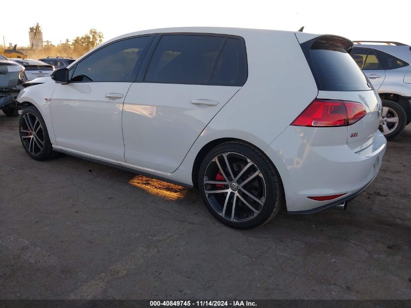 2017 Volkswagen Golf Gti Autobahn 4-Door/S 4-Door/Se 4-Door/Sport 4-Door VIN: 3VW447AU1HM006900 Lot: 40849745