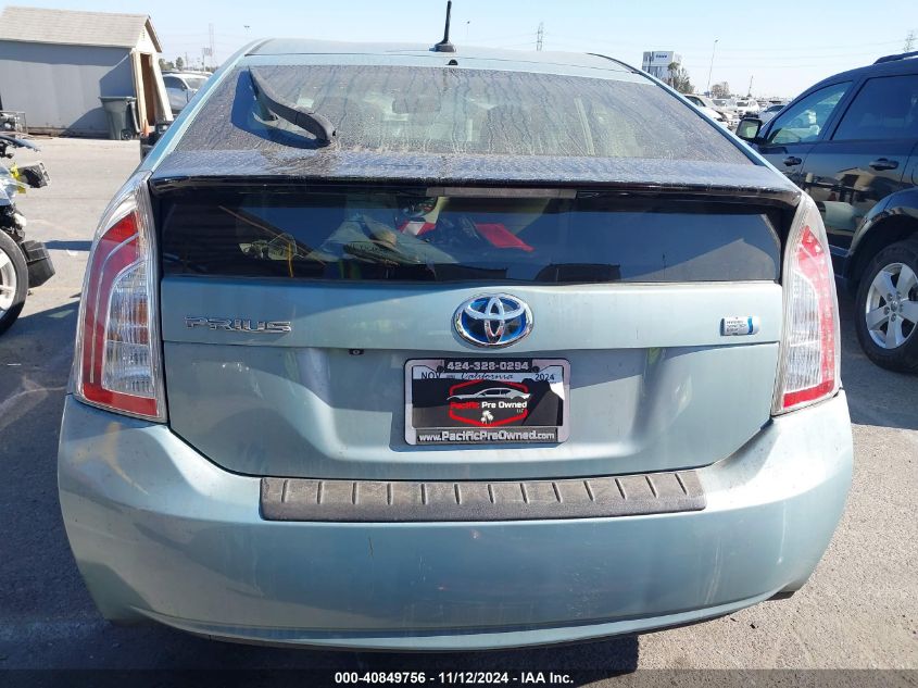 2013 Toyota Prius Three VIN: JTDKN3DUXD1662547 Lot: 40849756