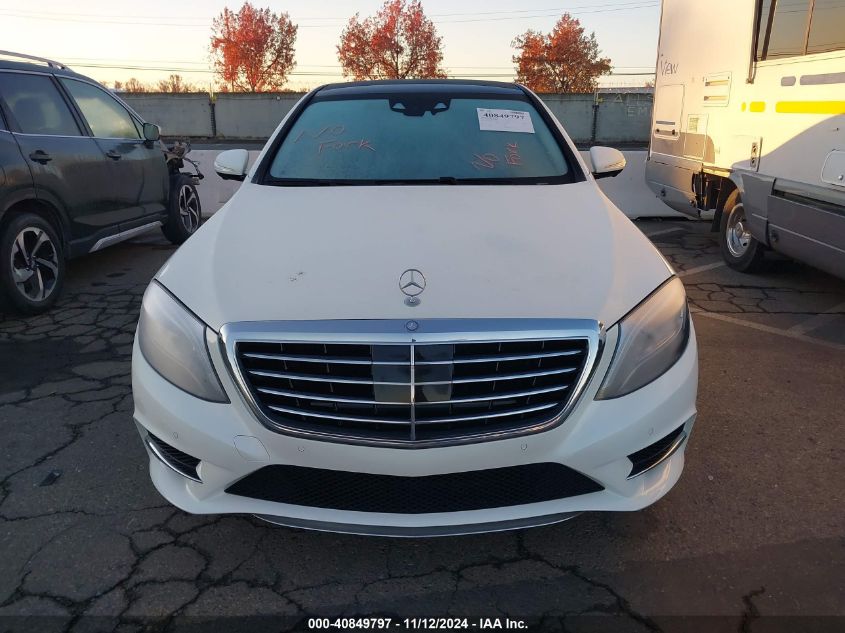 2015 Mercedes-Benz S 550 VIN: WDDUG8CB0FA144617 Lot: 40849797