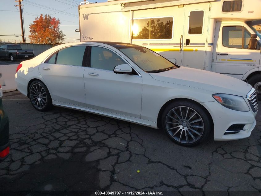 2015 Mercedes-Benz S 550 VIN: WDDUG8CB0FA144617 Lot: 40849797