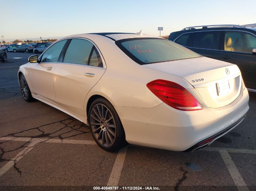 2015 Mercedes-Benz S 550 VIN: WDDUG8CB0FA144617 Lot: 40849797