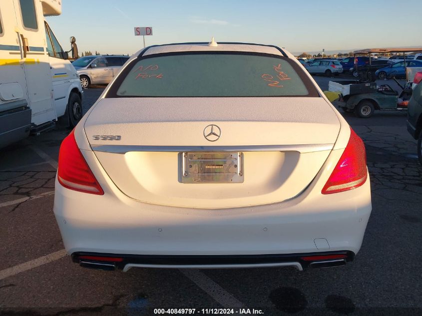 2015 Mercedes-Benz S 550 VIN: WDDUG8CB0FA144617 Lot: 40849797