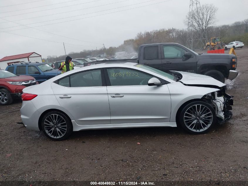 2018 Hyundai Elantra Sport VIN: KMHD04LB0JU479984 Lot: 40849832