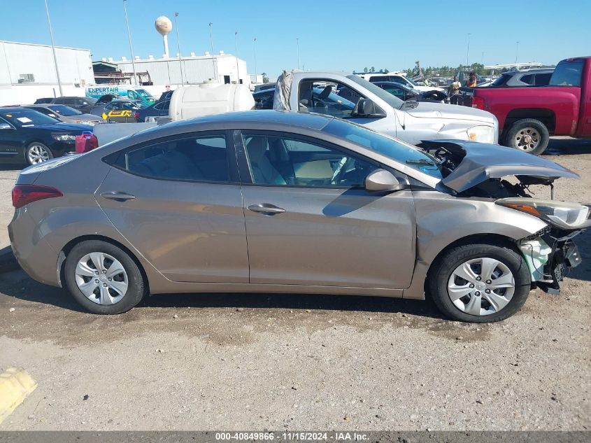 2016 Hyundai Elantra Se VIN: 5NPDH4AE4GH675228 Lot: 40849866