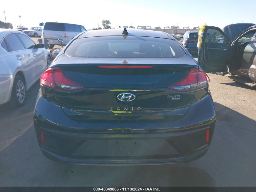 2017 Hyundai Ioniq Hybrid Blue VIN: KMHC65LC3HU030544 Lot: 40849886