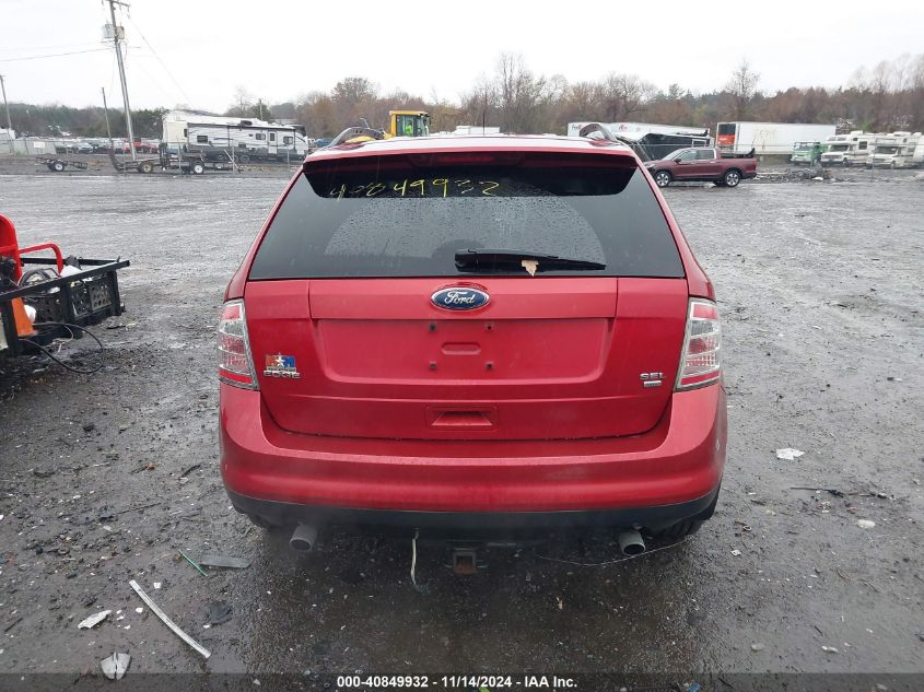 2008 Ford Edge Sel VIN: 2FMDK48C98BA94581 Lot: 40849932