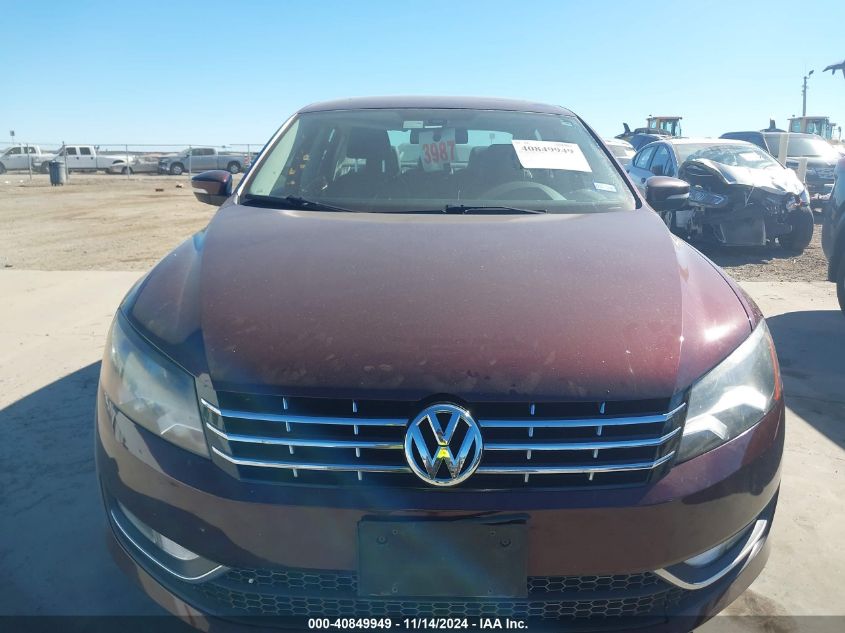 2013 Volkswagen Passat Sel VIN: 1VWCN7A36DC039922 Lot: 40849949