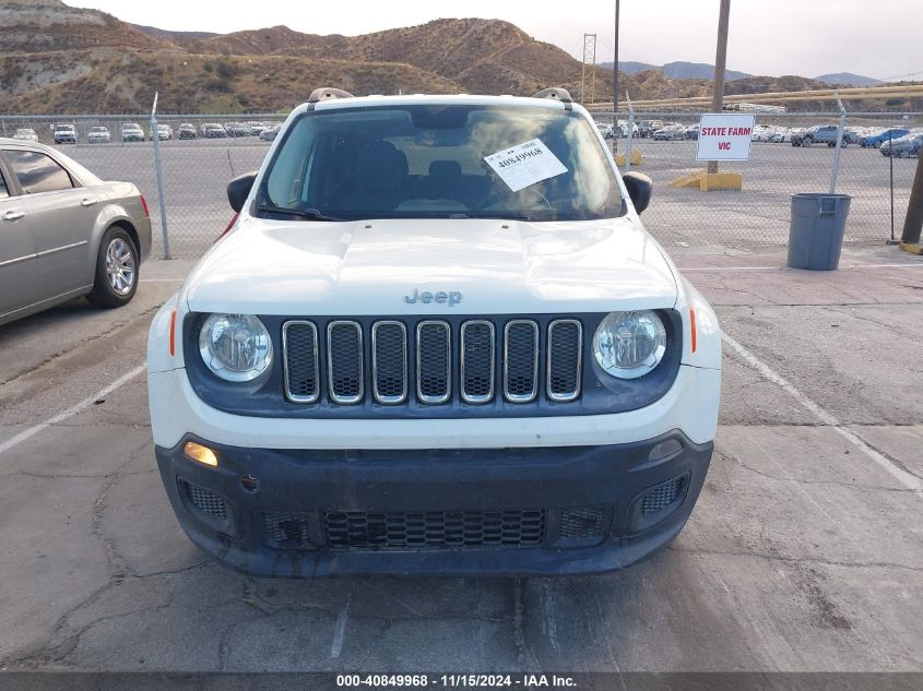 2017 Jeep Renegade Sport Fwd VIN: ZACCJAAH5HPF02075 Lot: 40849968