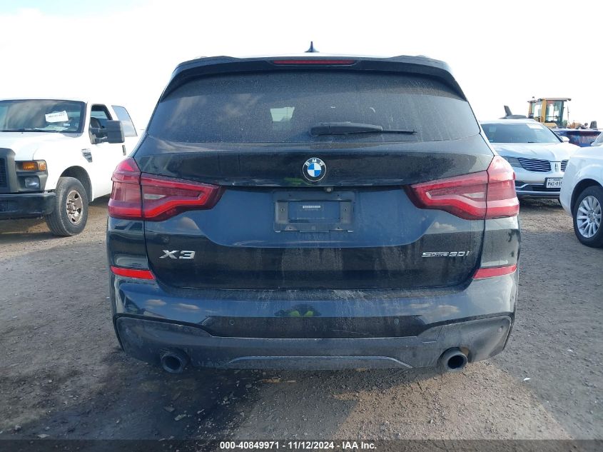 2021 BMW X3 Sdrive30I VIN: 5UXTY3C03M9H99388 Lot: 40849971