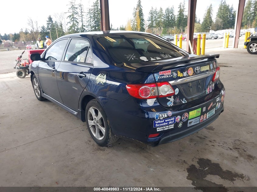 Vin: 2t1bu4ee1dc109250, lot: 41339598, toyota corolla s 20133