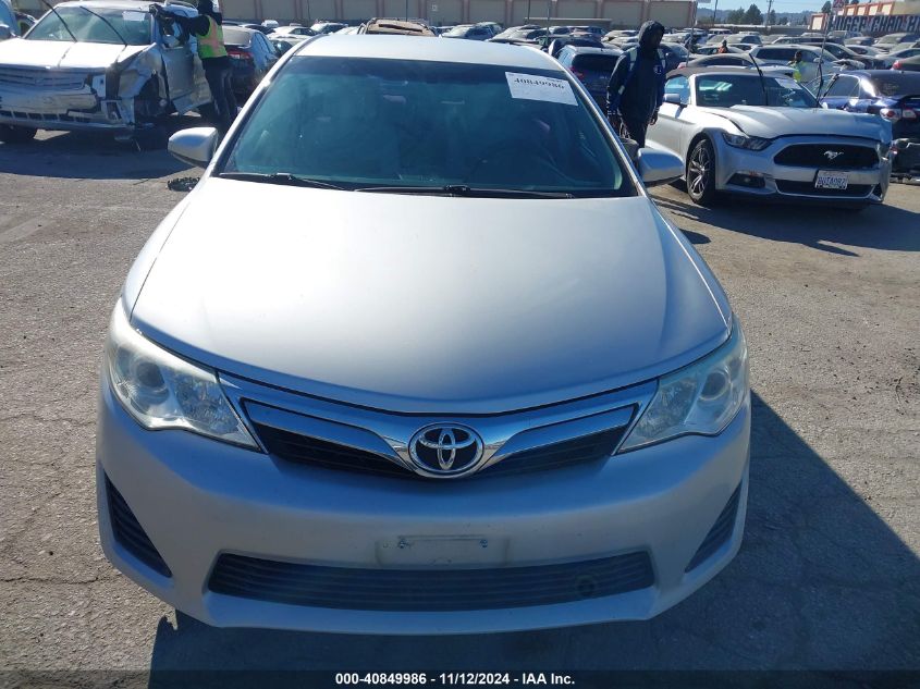 2012 Toyota Camry Le VIN: 4T1BF1FK5CU086212 Lot: 40849986