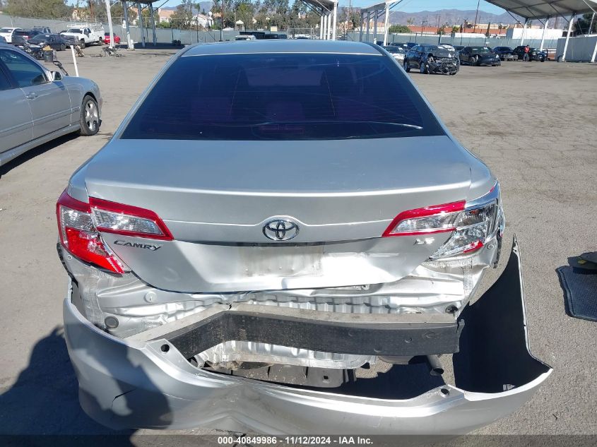 2012 Toyota Camry Le VIN: 4T1BF1FK5CU086212 Lot: 40849986