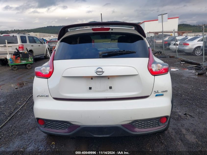 2015 Nissan Juke Nismo/S/Sl/Sv VIN: JN8AF5MV8FT553657 Lot: 40849996