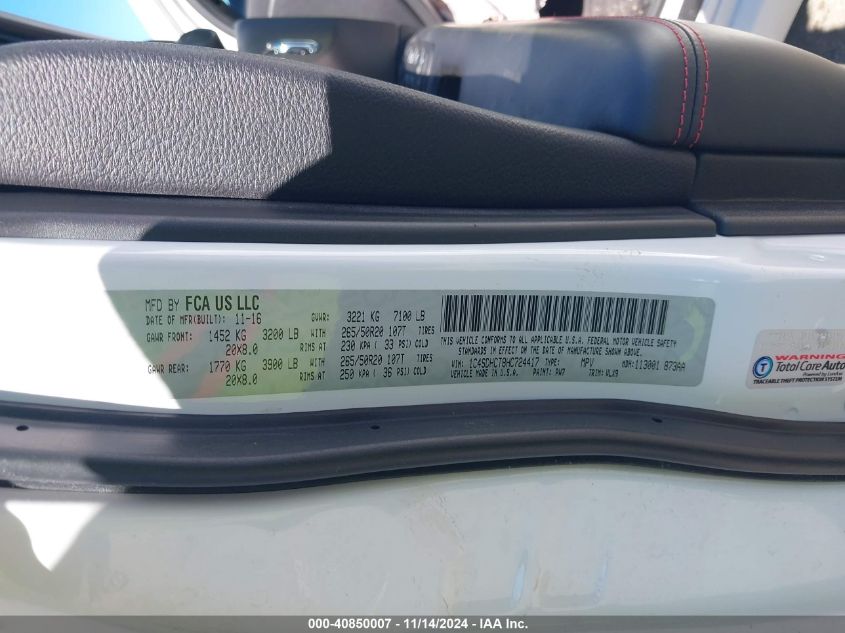 2017 DODGE DURANGO R/T RWD - 1C4SDHCT8HC724417