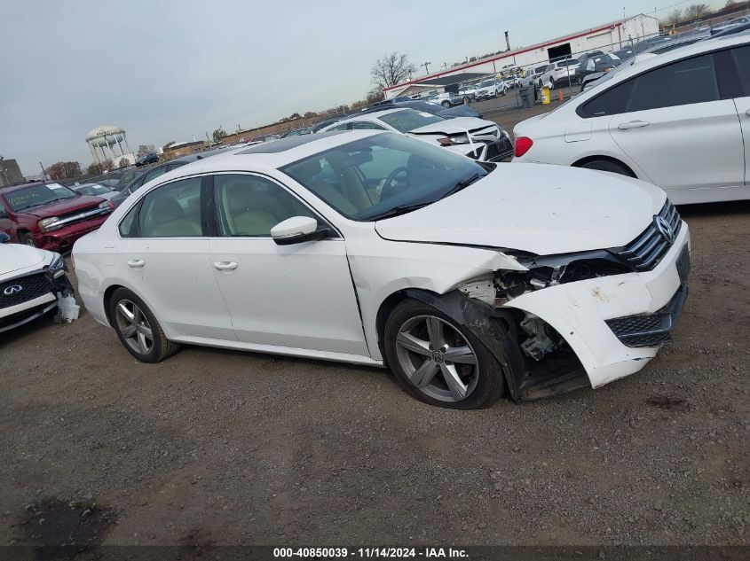 2013 Volkswagen Passat 2.5L Se VIN: 1VWBP7A37DC112141 Lot: 40850039