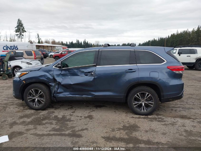 2019 Toyota Highlander Le VIN: 5TDZZRFH7KS322424 Lot: 40850069