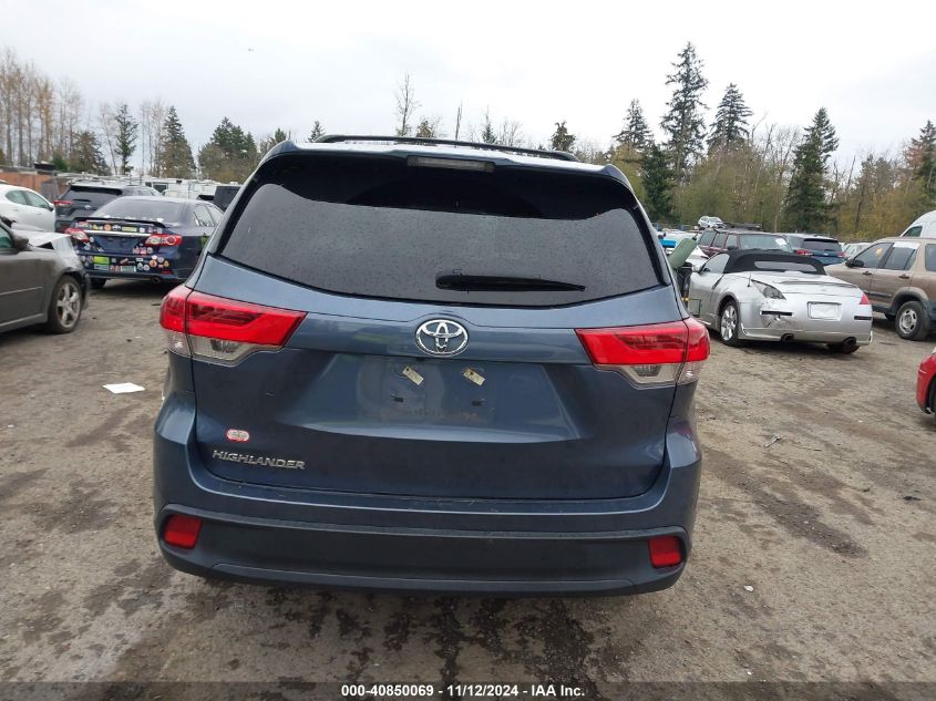 2019 Toyota Highlander Le VIN: 5TDZZRFH7KS322424 Lot: 40850069