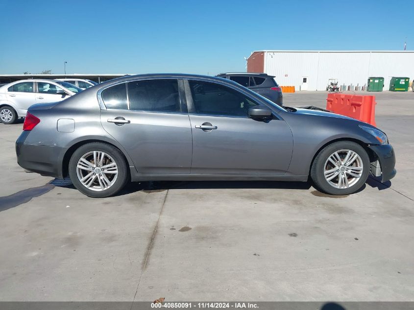 2012 Infiniti G37 Journey VIN: JN1CV6AP7CM624309 Lot: 40850091