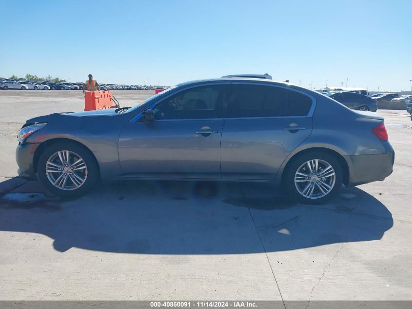 2012 Infiniti G37 Journey VIN: JN1CV6AP7CM624309 Lot: 40850091